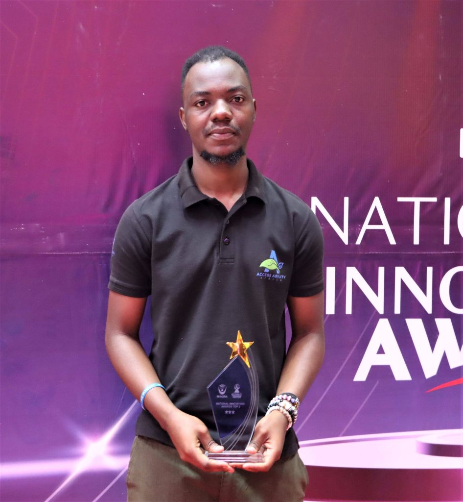 Staff Nyoni winner of this year’s National ICT Innovations Award