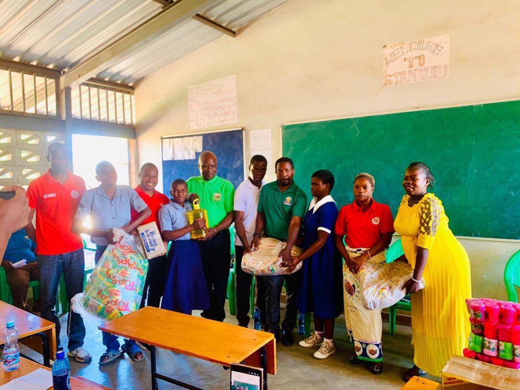 Friends of Vision Welfare donate to Nsiyaludzu Inclusive Primary School